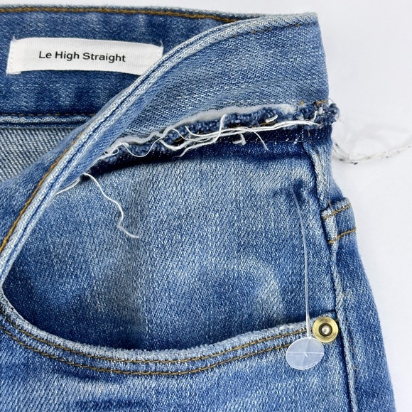 NWOT FRAME Denim distressed Le High Straight stretch jeans - Picture 4 of 9